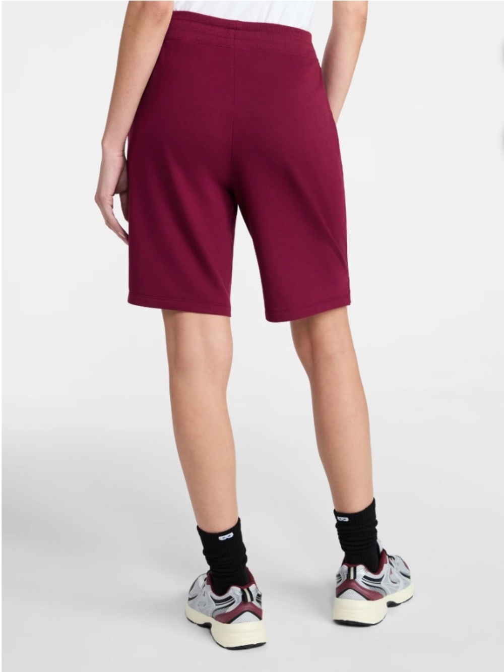 Athletic Works Women’s Plum Candy French Terry Bermuda Shorts Size Large NWT - Picture 4 of 6